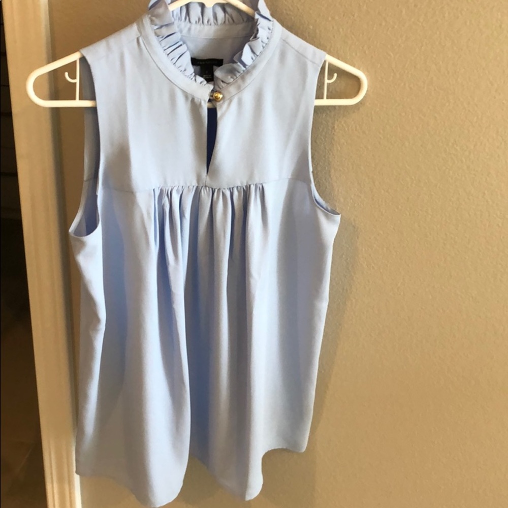 Baby blue Ann Taylor baby doll top.
